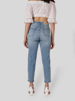 Load image into Gallery viewer, IS.U Light Blue Straight Fit Denim Jeans