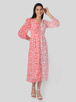 Load image into Gallery viewer, IS.U Floral Half an Half Button Down Dress