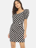 Load image into Gallery viewer, IS.U Black Wrap Neck Dress