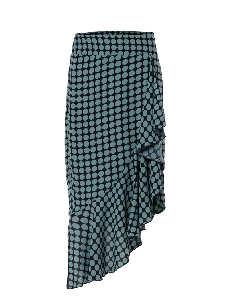 IS.U Teal Ruffle Skirt